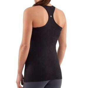 LULULEMON Cool Racerback Tank Top Black Women's Sz 6 Athletic Workout Activewear